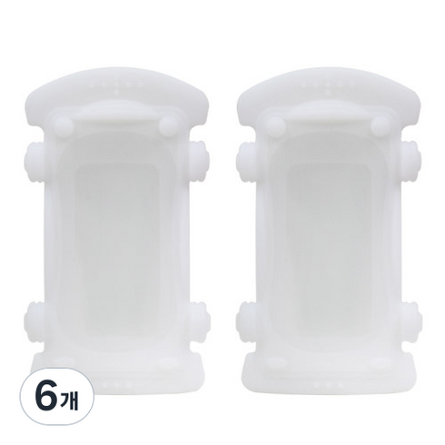 아가프라 핸드폰 리모컨 치발기 2p, 화이트, 6개