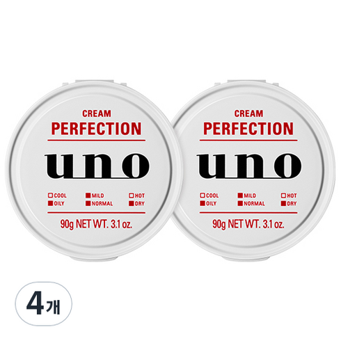 우노 크림 퍼펙션 에프, 90g, 4개