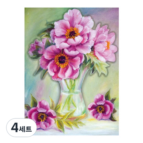 데이소이 미스테리 판타지 DIY 보석십자수 세트 20 x 30 cm, 13 스프링, 4세트