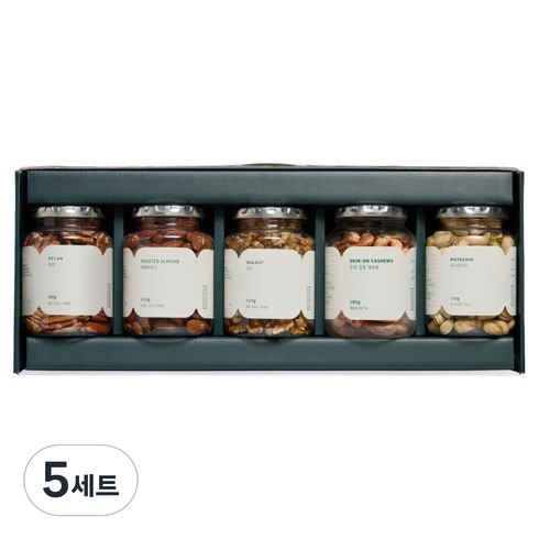 착한습관 프리미엄 견과 5종 선물세트 900g, 5세트