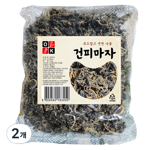 오케이식품 건 피마자, 2개, 100g