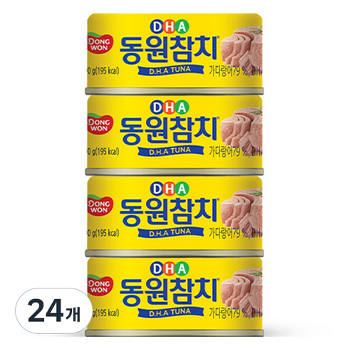 동원참치 DHA 통조림, 90g, 24개