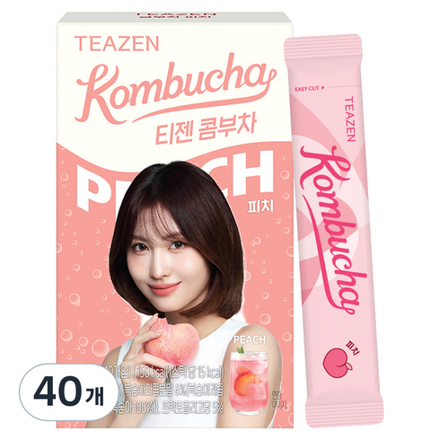 티젠 콤부차 피치, 5g, 10개입, 40개