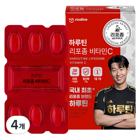 하루틴 리포좀 비타민C 500mg, 30정, 4개