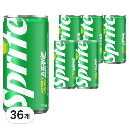 스프라이트 사이다, 215ml, 36개