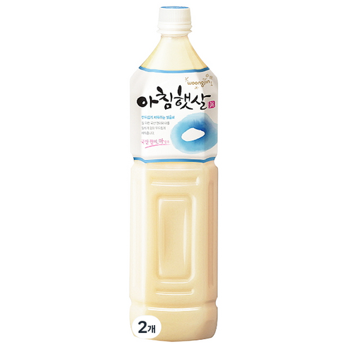 웅진 아침햇살, 1.5L, 2개