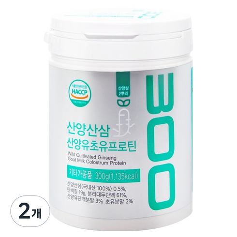 산양산삼 산양유초유 프로틴, 300g, 2개