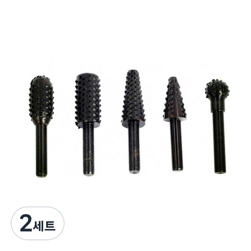 목공예 로타리바 목재 홈파기 날 5종 세트, 2세트