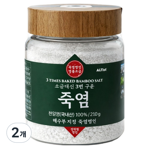 알티스트 소금대신 죽염, 210g, 2개
