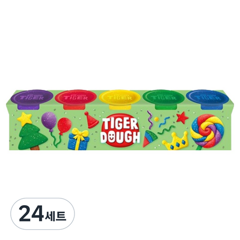 마이리틀타이거 도우 글리터팩 85g x 5종 세트, 24세트