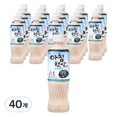 아침햇살 제로슈가, 500ml, 40개