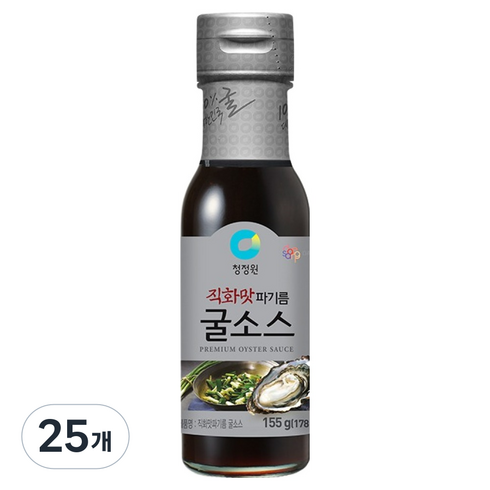 청정원 직화맛 파기름 굴소스, 155g, 25개