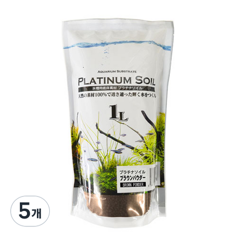 준 플래티넘 소일 파우더 브라운, 1L, 5개