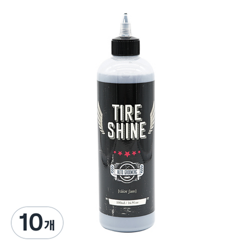 오토그루밍 타이어샤인 광택 코팅제, 10개, 500ml