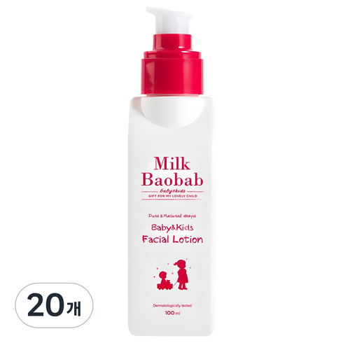 밀크바오밥 비오클라쎄 베이비&키즈 페이셜 로션, 100ml, 20개
