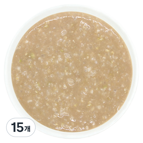짱죽 실온 이유식 중기 죽1 8개월부터, 160g, 15개, 혼합맛(한우/병아리콩)