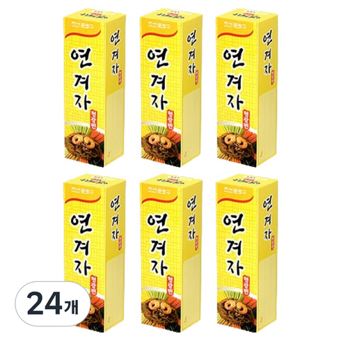 조선문방구 소스 모양 형광펜, 24개, 연겨자