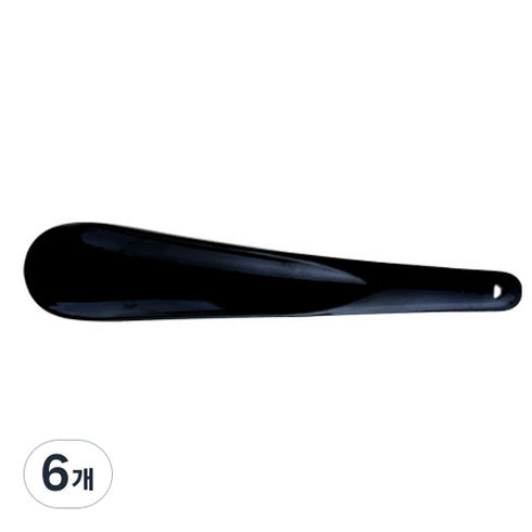 제이엠투 플라스틱 미니 구두주걱, 블랙, 6개