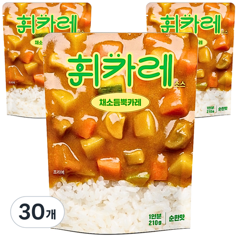 휘카레 채소듬뿍 순한맛, 30개, 210g