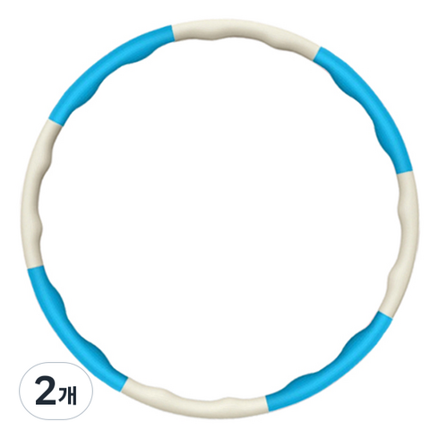 타미나스포츠 오리지널 훌라후프, 1kg, 블루화이트, 2개