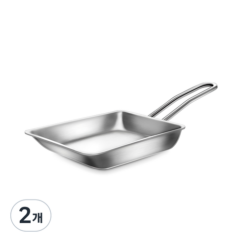 바겐슈타이거 인덕션 통3중 스텐 계란말이팬, 19.5cm, 2개