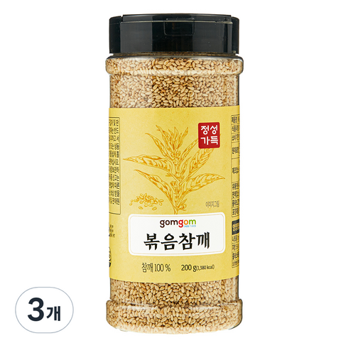 곰곰 볶음참깨, 200g, 3개