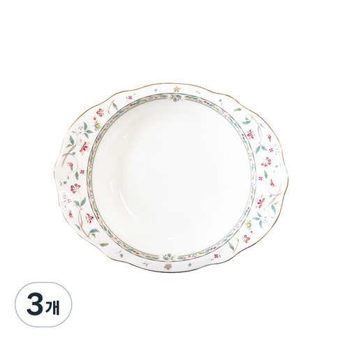 노리다케 하나사라사 파스타볼 26cm, 혼합색상, 3개