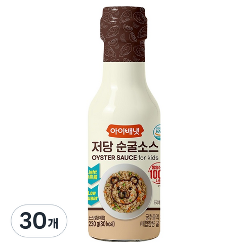 아이배냇 저당 순굴소스, 30개, 230g, 굴소스맛