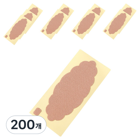프리미엄 겨드랑이 땀 흡수 패드 스킨색 TYPE 02, 200개
