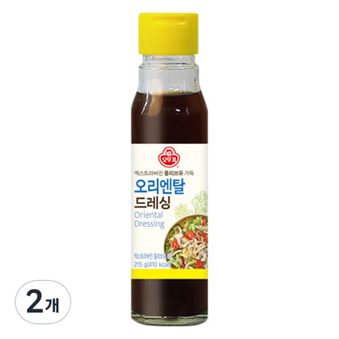오뚜기 오리엔탈 드레싱, 2개, 215g