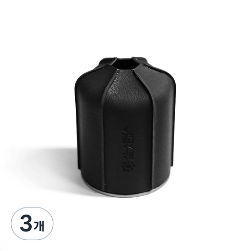 알래스카블랙 가죽 이소가스 워머 450g, 블랙, 3개