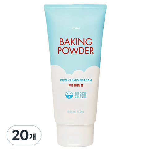 에뛰드 베이킹 파우더 모공 클렌징 폼, 160ml, 20개