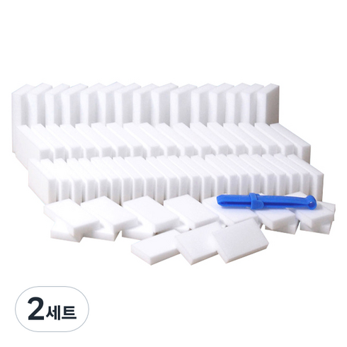 바스프 매직스펀지 중형 70p + 집게 세트, 2세트