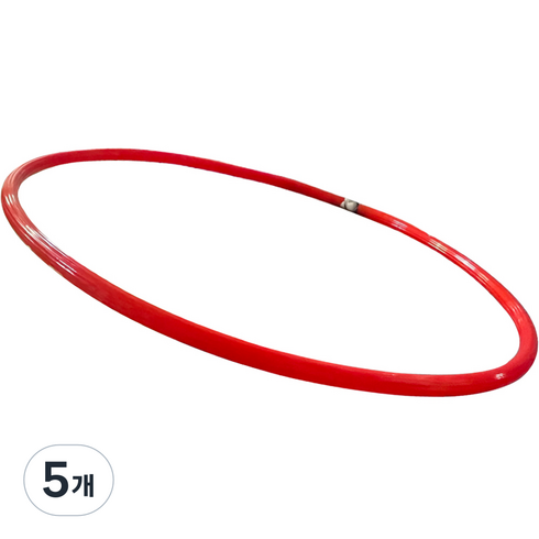 나리아 유아용 교재용 훌라후프 단색 75cm, 200g, 레드, 5개