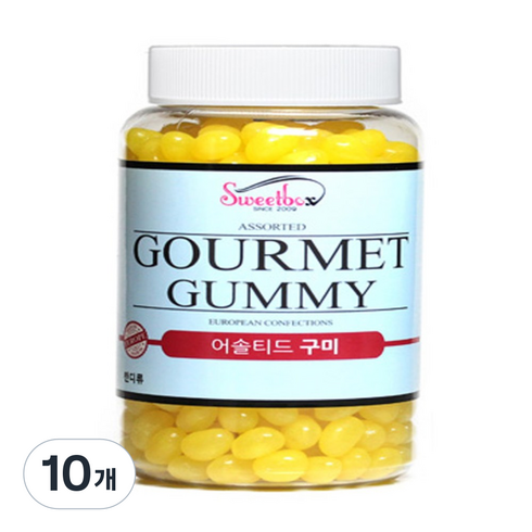 스위트박스 레몬 젤리빈, 600g, 10개