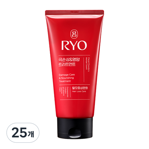 려 함빛 극손상 & 영양 트리트먼트 탈모증상완화 플로럴 파우더리향, 300ml, 25개