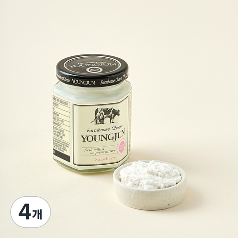 영준목장 수제크림치즈 딸기, 150g, 1개입, 4개
