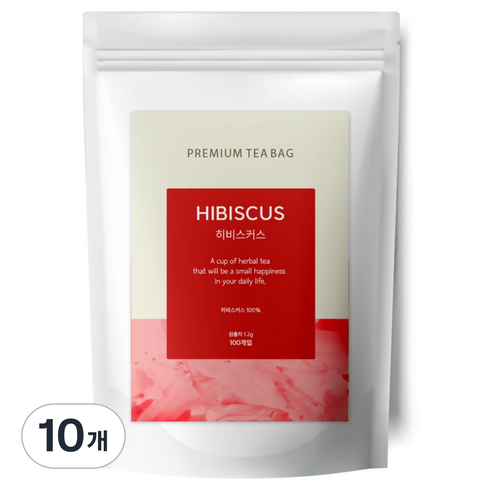 유리아 히비스커스 삼각티백, 1.2g, 100개입, 10개