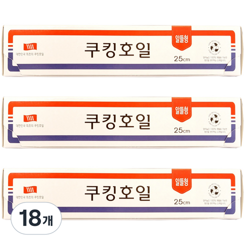 삼아삭스호일 알뜰형 쿠킹호일, 13m, 18개