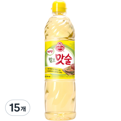 오뚜기 미향 발효 맛술, 900ml, 15개