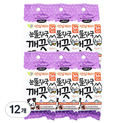 에티펫 눈물자국 깨끗시트 30p, 150g, 12개