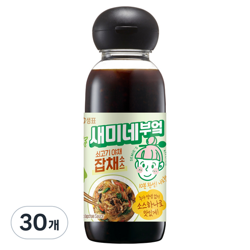 새미네부엌 쇠고기 야채 잡채소스, 360g, 30개