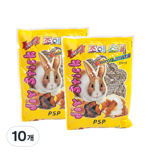 조이스틱 초식성 동물 영양 건강사료 큰토끼용, 730g, 10개