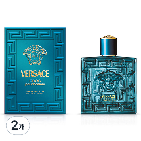 베르사체 에로스 맨 오 드 뚜왈렛, 30ml, 2개