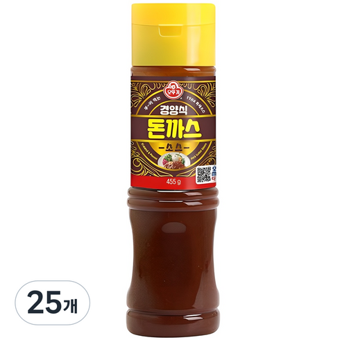 오뚜기 경양식 돈까스소스, 455g, 25개