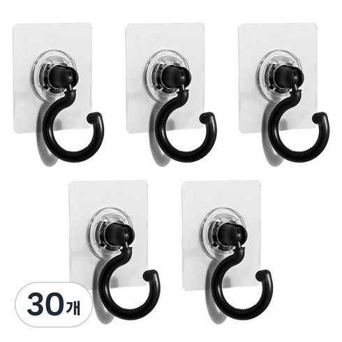 씨오브비 주방 조리도구걸이, 블랙, 30개