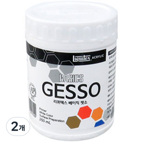 리퀴텍스 베이직 아크릴 미술용 젯소 621344, 2개, 250ml
