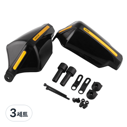 어반카 오토바이 핸드가드 세트, 블랙, 3세트