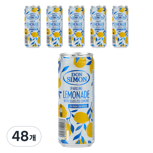돈시몬 스파클링 레몬에이드 탄산음료, 330ml, 48개