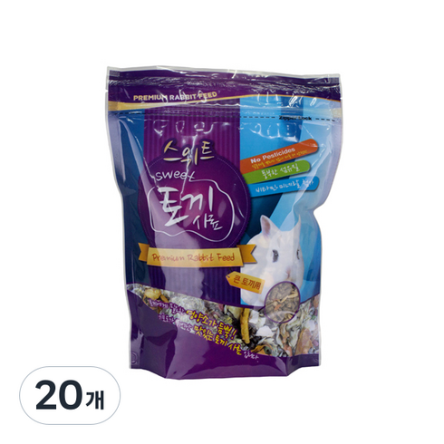 스위트 큰토끼사료, 750g, 20개